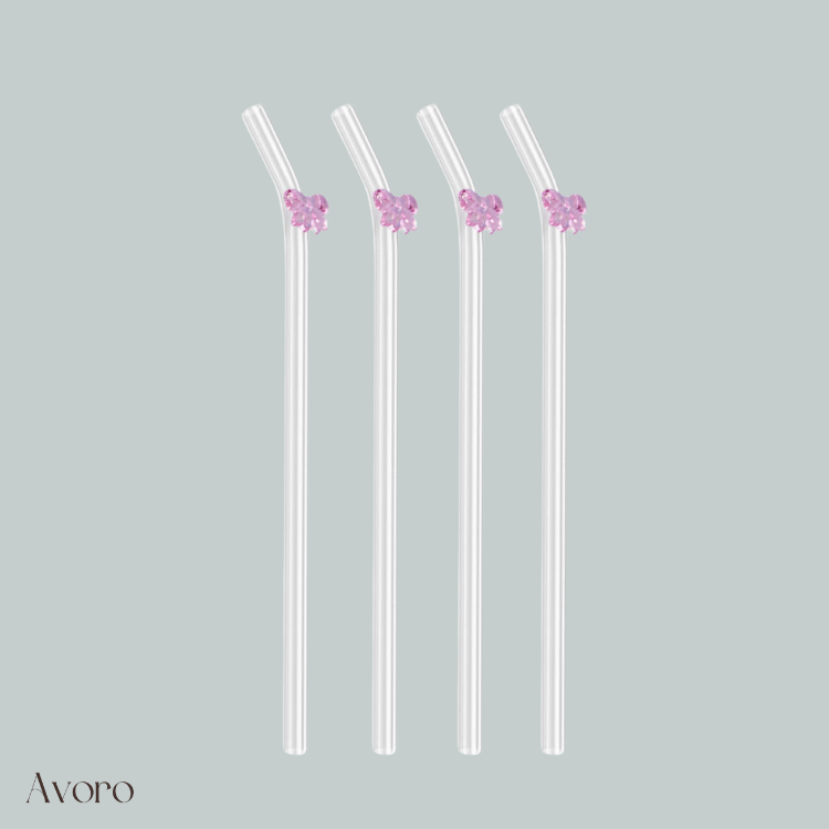 Bow Straws Set of Four