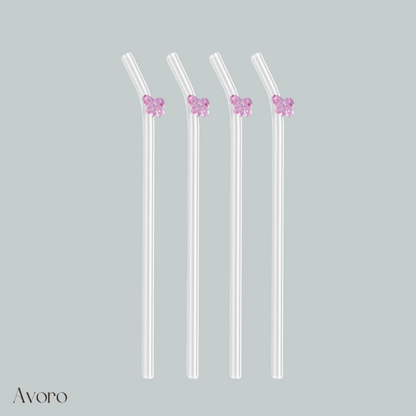 Bow Straws Set of Four