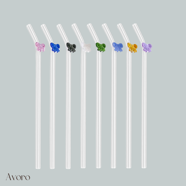 Bow Straws Set of Four