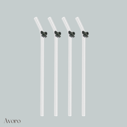 Bow Straws Set of Four