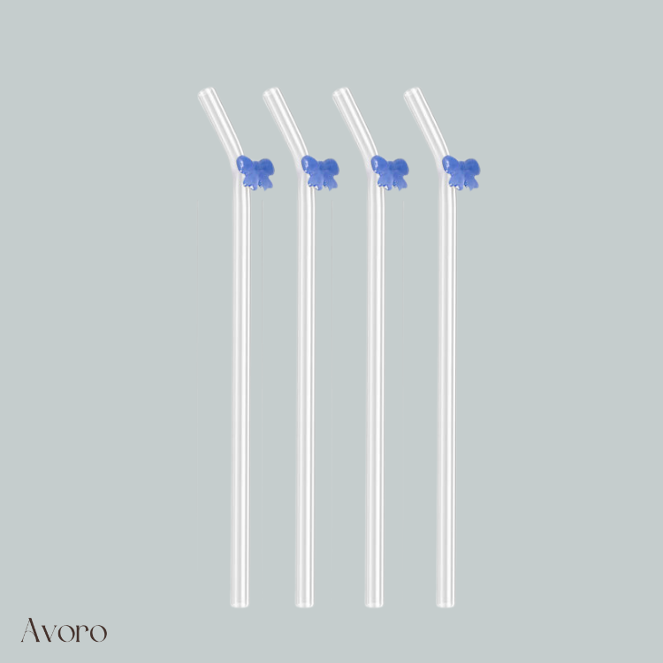 Bow Straws Set of Four