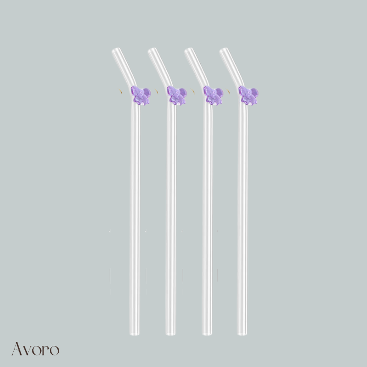 Bow Straws Set of Four